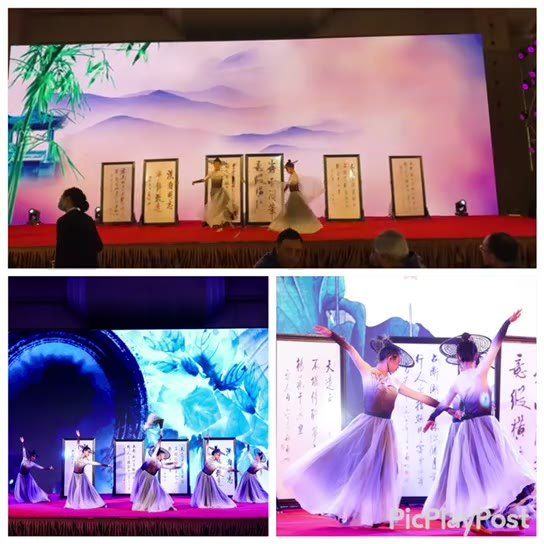 《水墨侠舞》-屏风内容可根据客户需求定制！